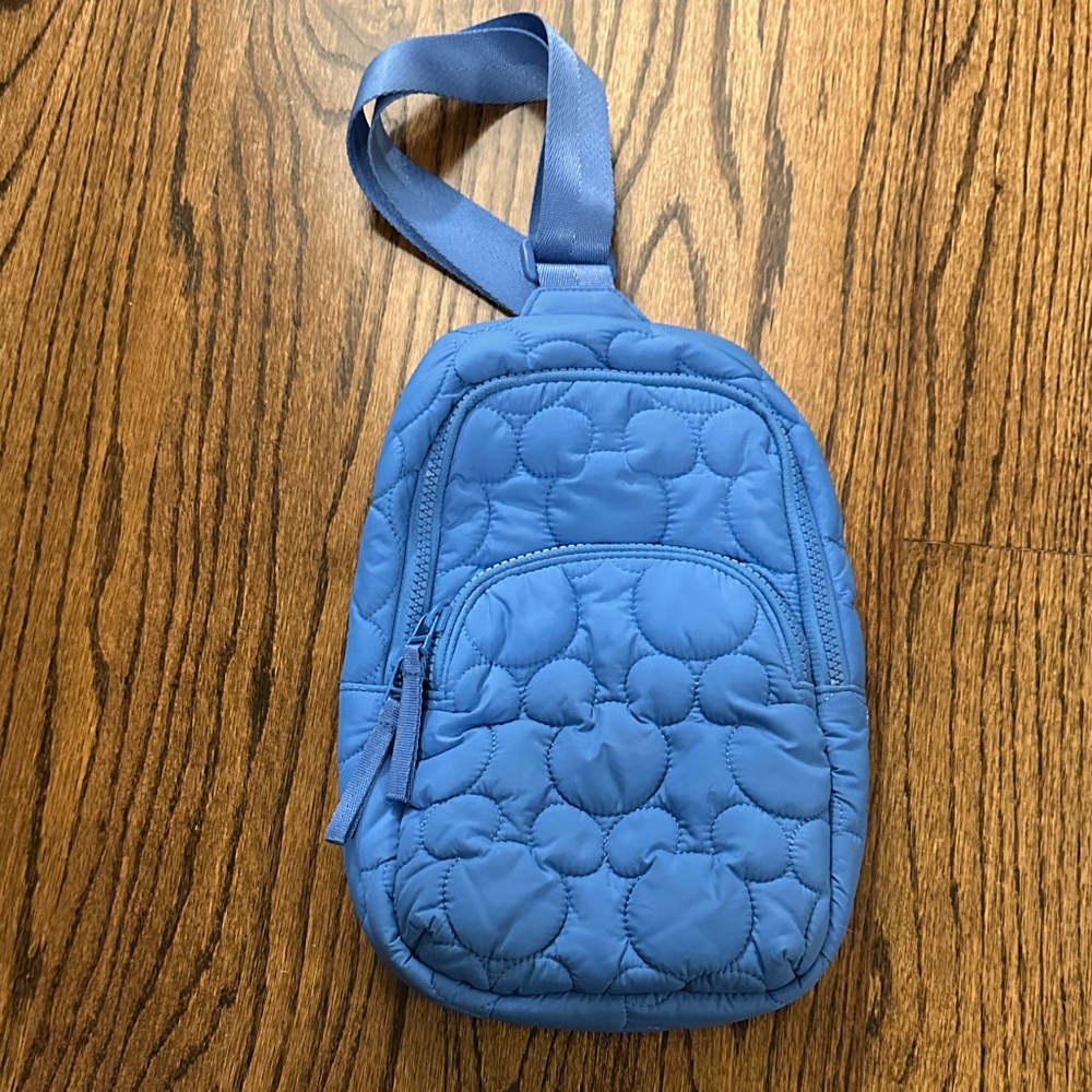 Disney Vera Bradley Blue Quilted Mini Backpack